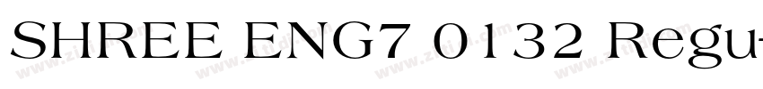 SHREE ENG7 0132 Regu字体转换